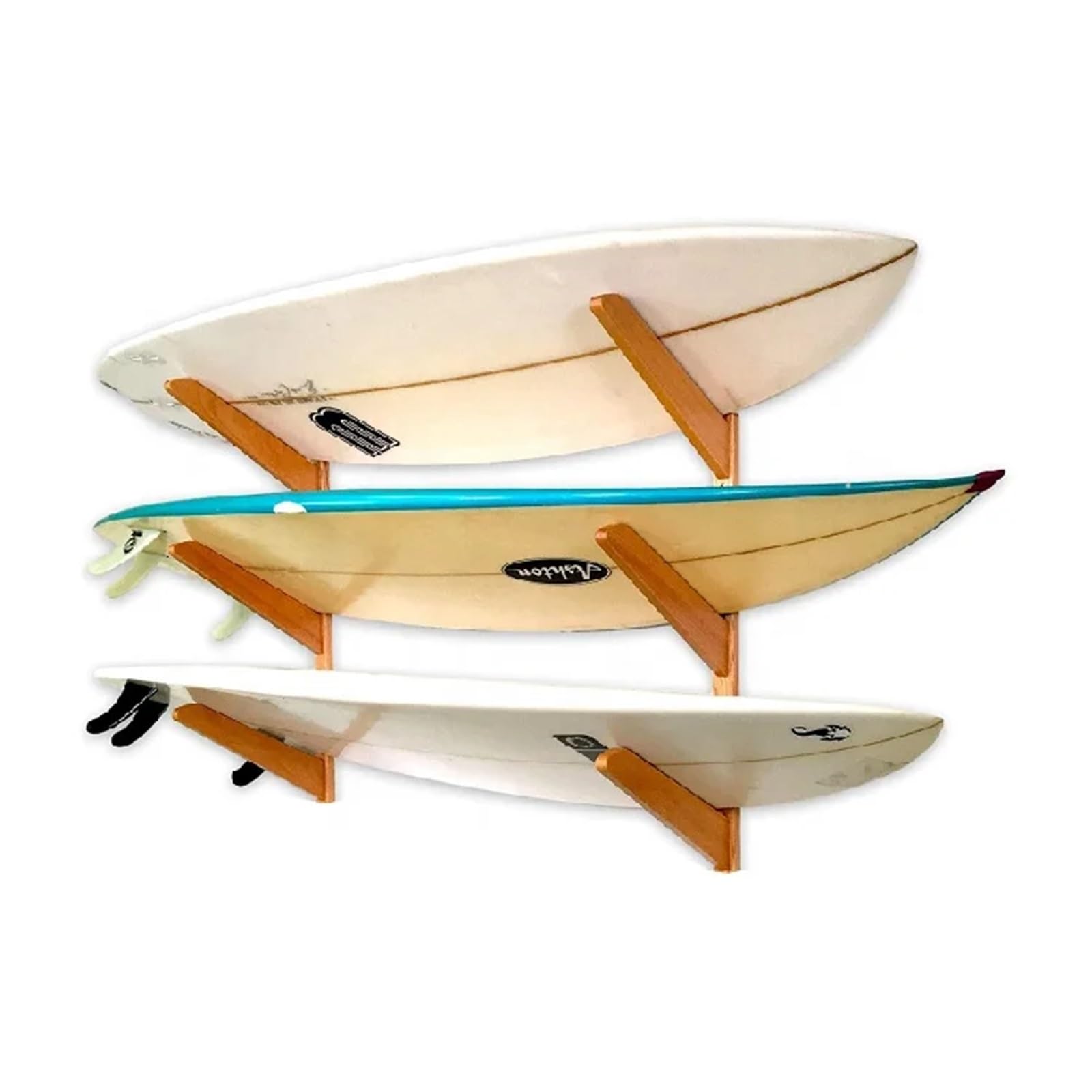 Soporte for exhibir Tablas de Surf en la Pared con Capacidad for 3 Tablas de Surf. para Tablas de Surf