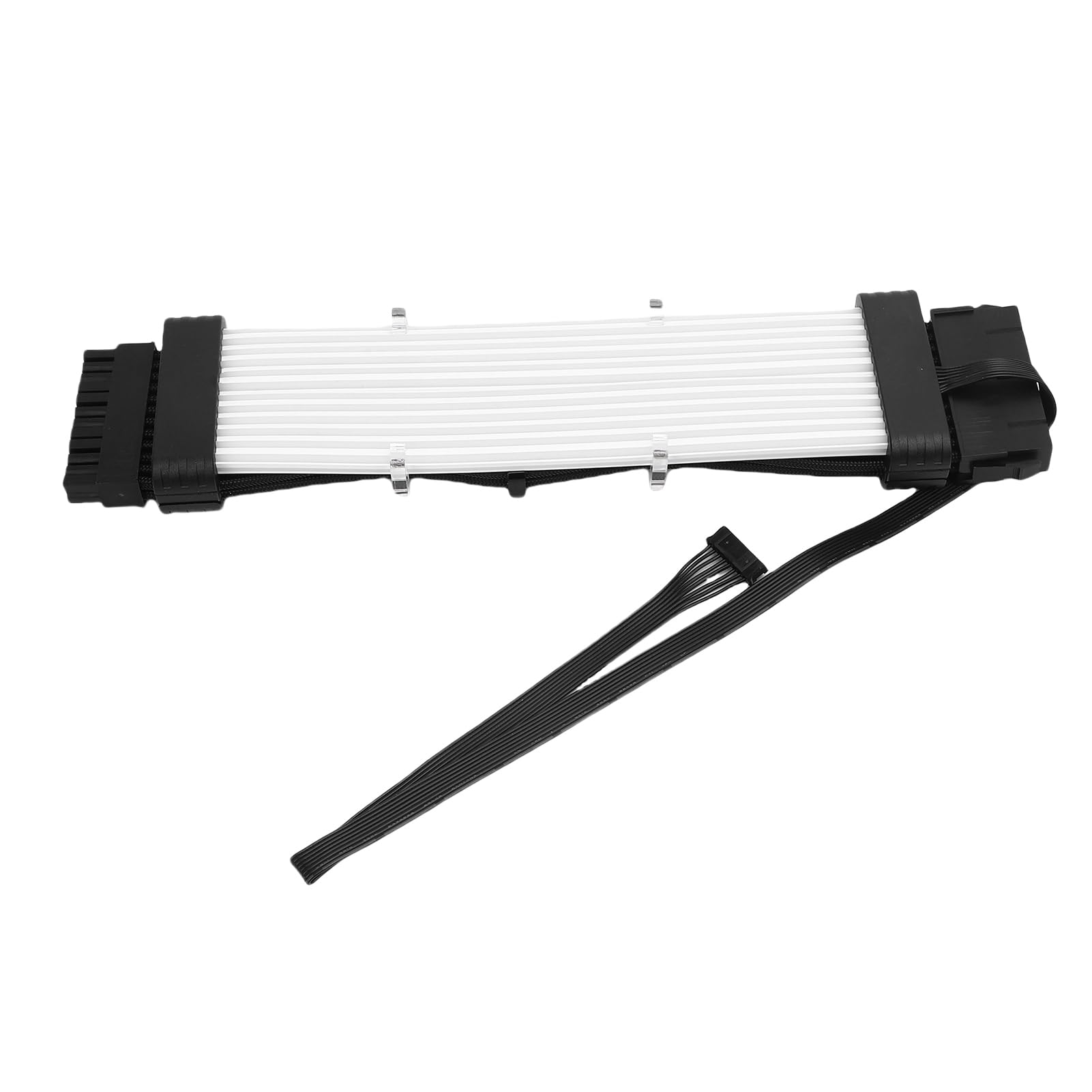 aqxreight Kabel Przedłużający do Zasilacza PC Meteor Light Effect ARGB Kabel PSU Paski LED do Płyty Głównej Obudowa Komputera ME210 Biały Kontroler SK3 Twojego lub Zasilania Zasilacz ARGB PC