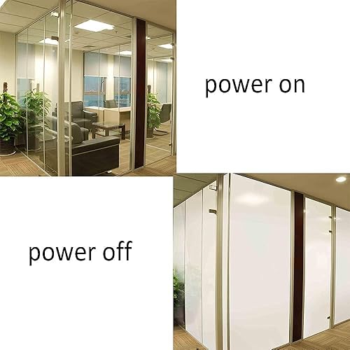 Miniatura 10 de Adhesivo conmutable Smart Film PDLC Electronic Smart Tint Glass Sticker para ventana de oficina en casa, 6 pulgadas x 8.2 pulgadas