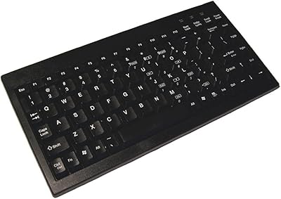 Adesso ACK-595UB - Mini USB Keyboard with Embedded Numeric Keypad,Black
