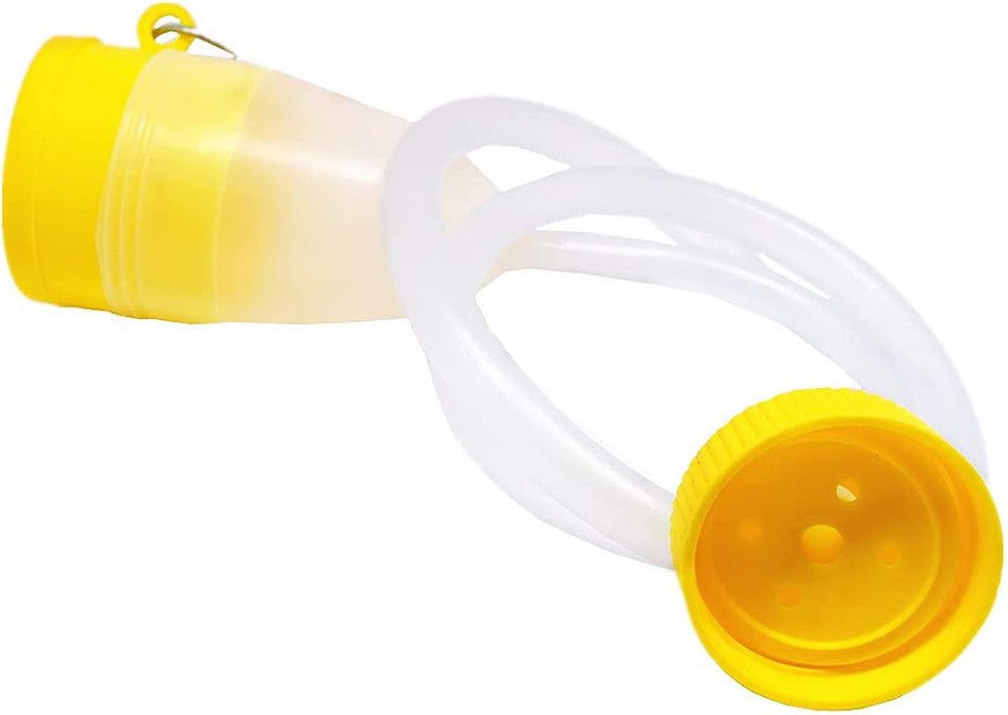 Men Urinal Bottle, Travel Male Bed Urinal 1700 ML Pee Night Drainage Container Urine Collector with Tube for Men Convenient and Practical Urinal