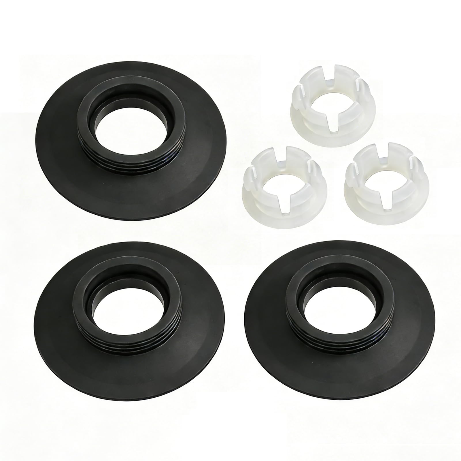 Oavie 3 Pack Toilet Flush Valve Seal Replacement, Silicone Cistern Washer Gasket for Running Toilets, Standard Canister Valve Seal Ring to Stop Tank Leaks