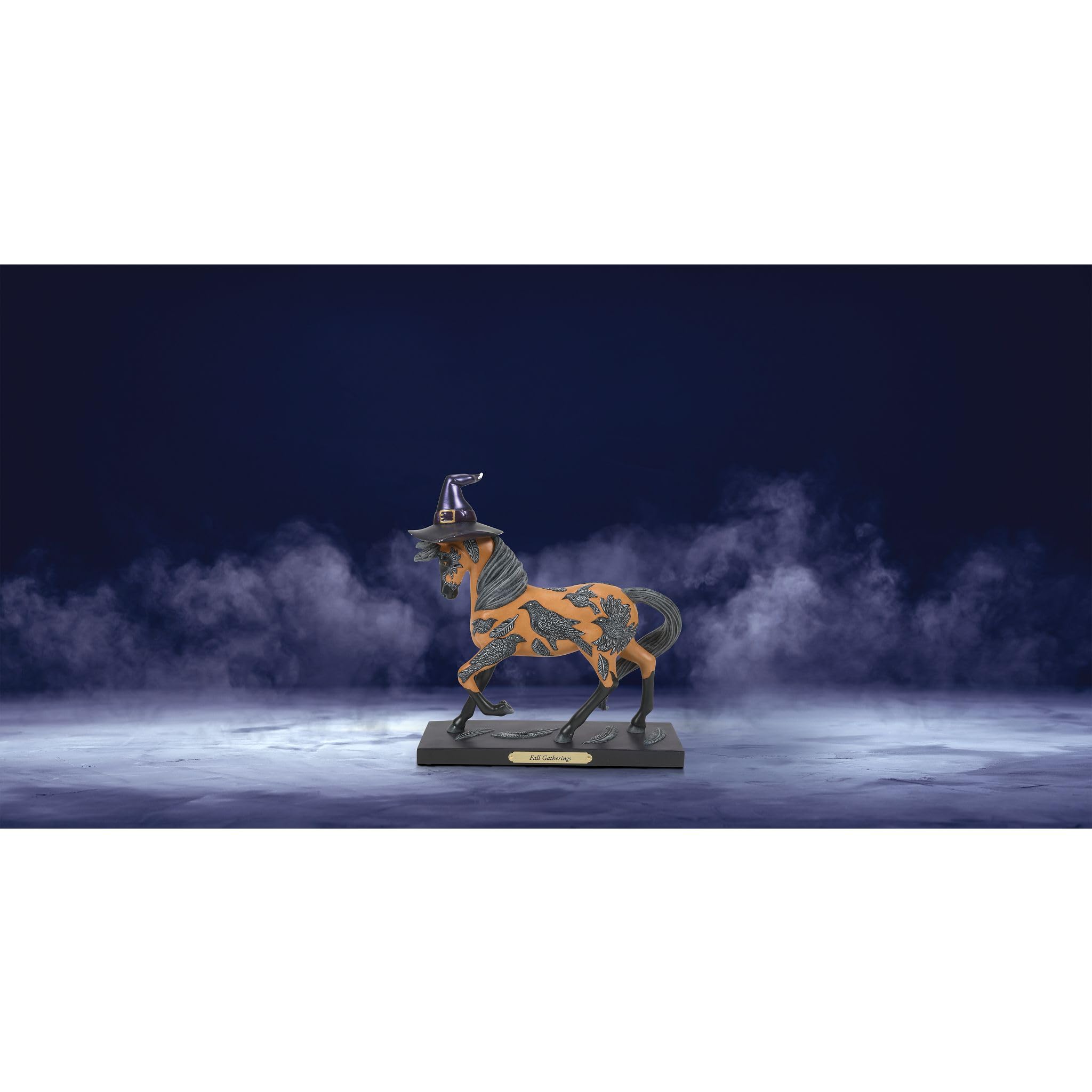 Enesco The Trail of Painted Ponies Halloween-Figur, Herbstversammlungen, 21,6 cm, Mehrfarbig
