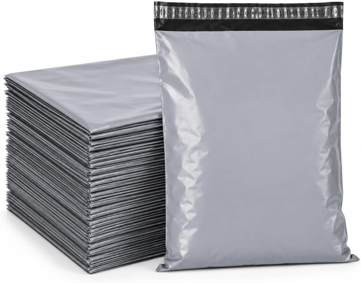 200 x Grey Mailing Bags Parcel Postage Bags Tear Proof Self Seal 10" x 14"