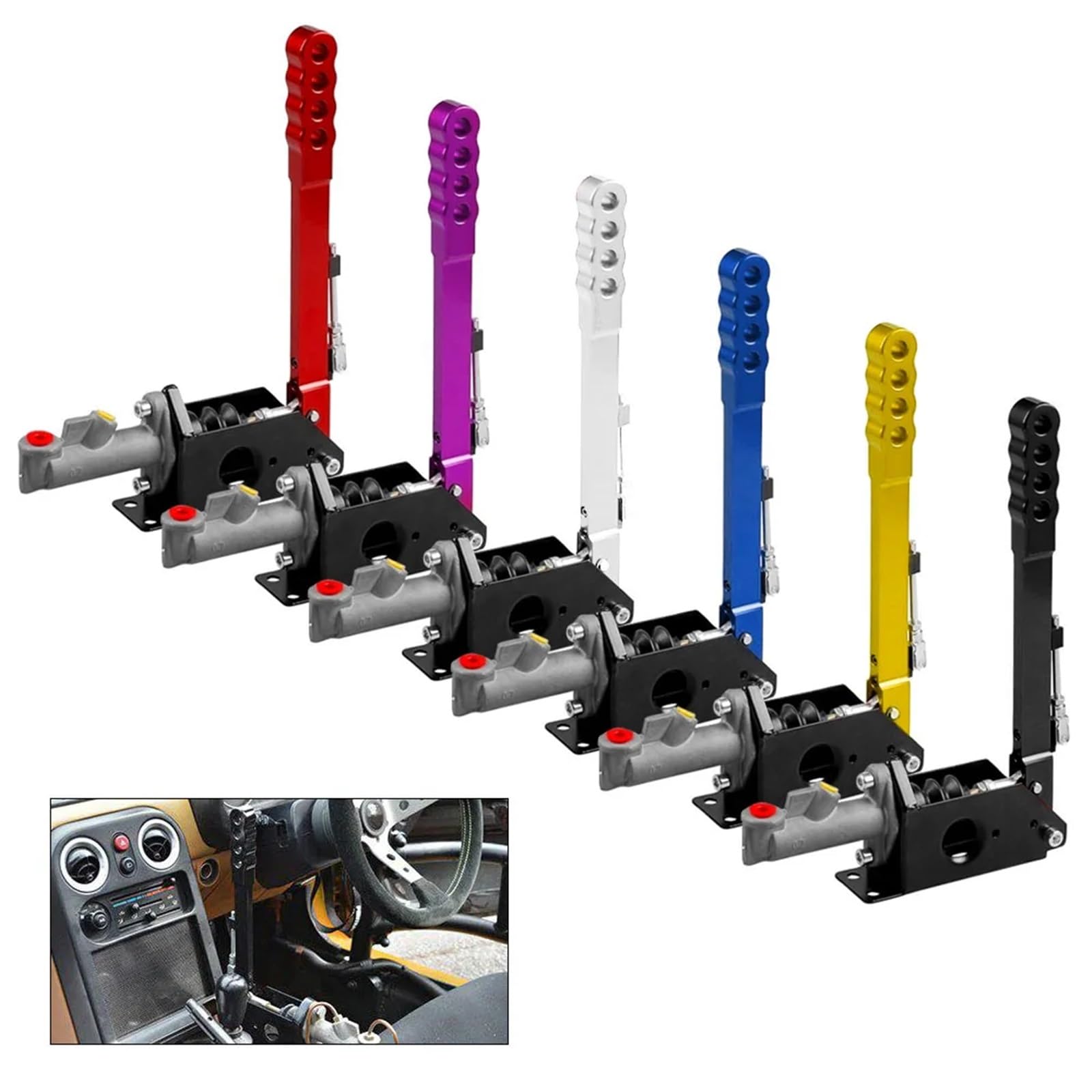 Dźwignia Hamulca Ręcznego Samochodu Uniwersalny 335mm PIONOWY HYDRAULICZNY HAMULEC RĘCZNY do Jeep Wrangler YJ/TJ 1987 - 2006 HAMULEC RĘCZNY do TOYOTACOROLLA AE86 4A-GE