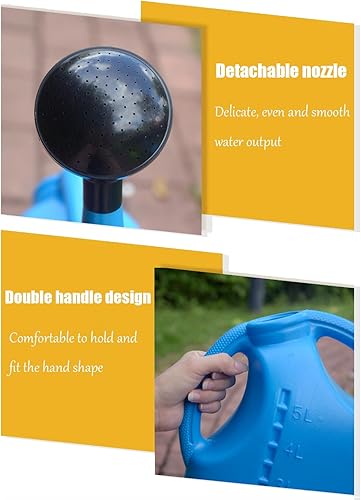 Miniatura 4 de Regaderas grandes para Plantas Jardin Regadera para Plantas de 5L para exteriores (azul)