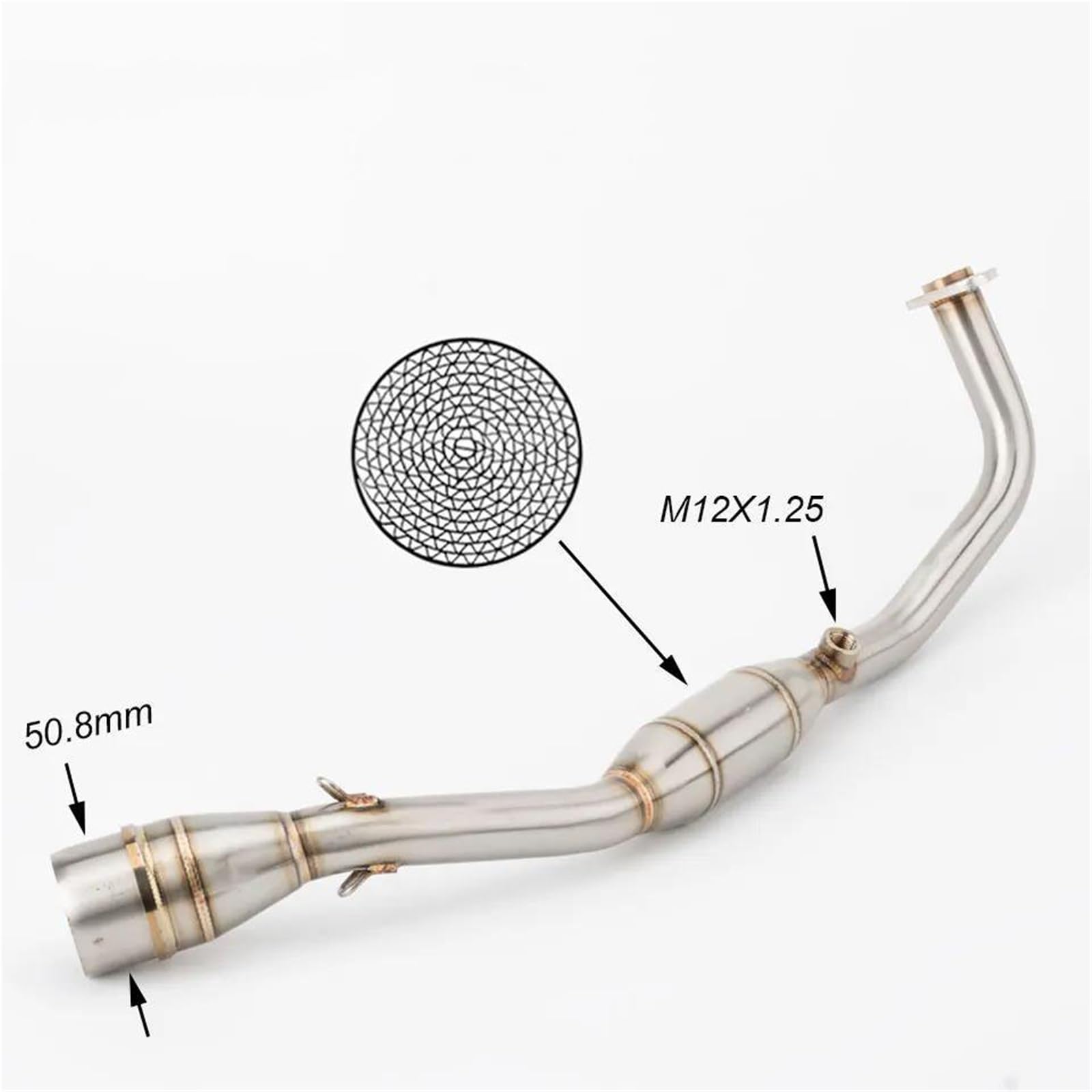 Sistemas Escape Motocicleta Con Tubo Enlace Delantero Modificado Para Yamaha Para Nmax 125 Para NMAX155 2021-2022