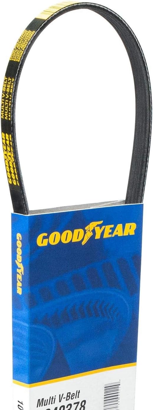 Goodyear Belts 1040539 Serpentine Belt, 4-Rib, 53.9" Length for 2013-2024 for 2013-2021 Ford & 2013-2019 Lincoln DOHC 2.5L L4 2488cc 152ci
