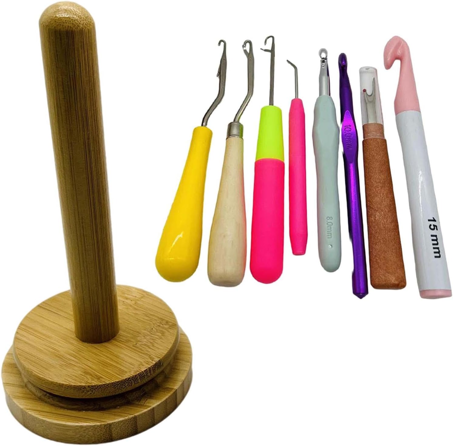 Fancyes Yarn Ball Holder with Crochet Hook, Yarn Ball