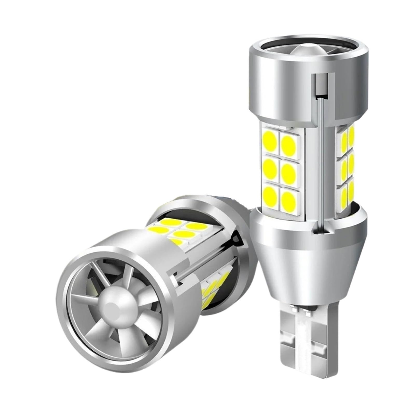 Fanalino posteriore Lampadina Di Retromarcia A LED W16W T15 6500K Bianca Canbus Senza Errori 2000LM 921 912 Per Auto Con Ventola