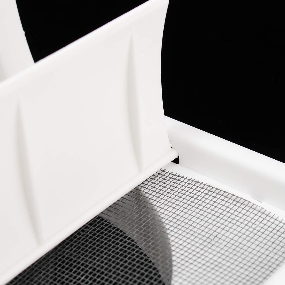 Griglia di ventilazione a parete in plastica | Bianco 200x200x40mm 6 pollici 150mm: Bagno Cucina Idroponica Riscaldamento Raffreddamento