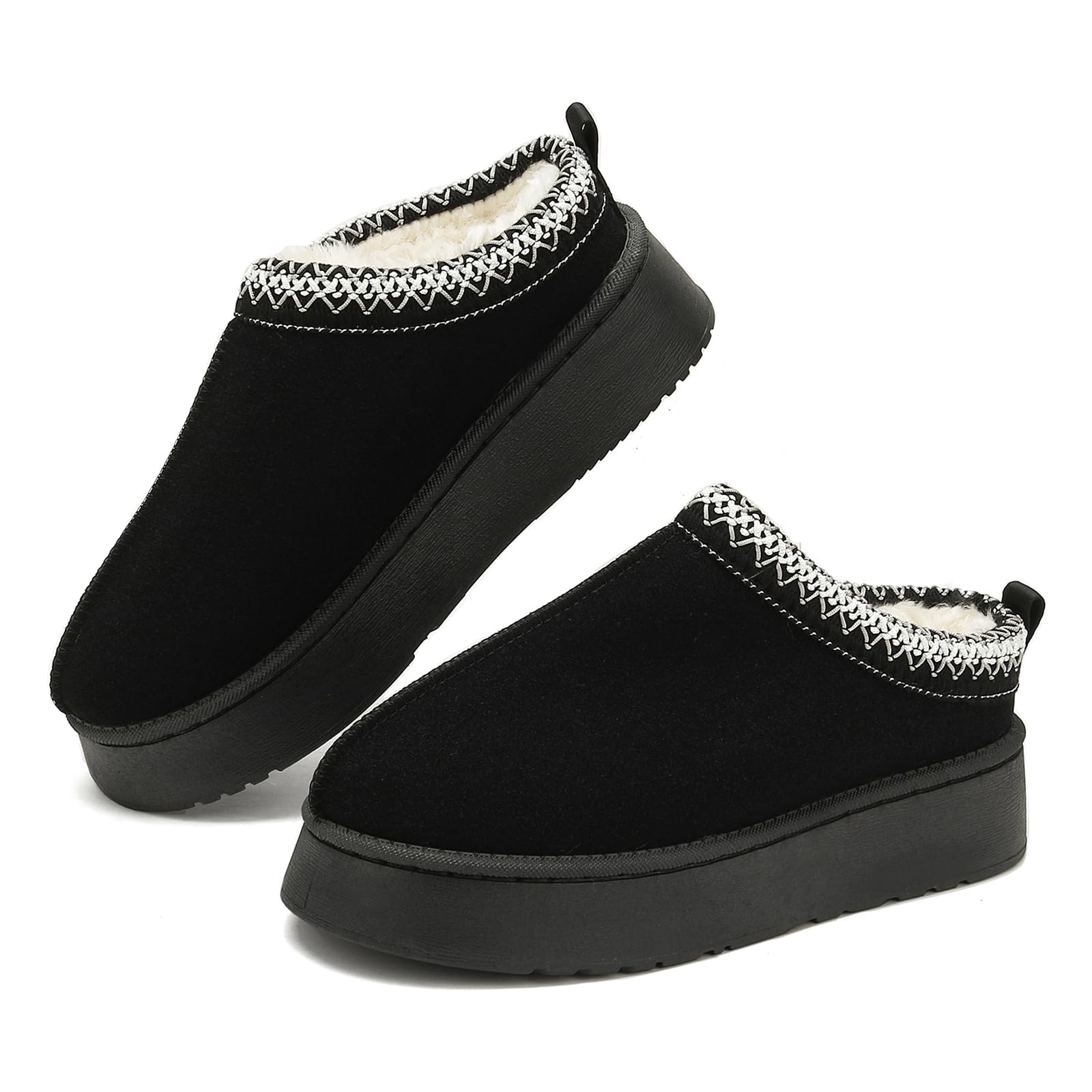 Rumkok Stivali Da Neve Donna, Invernali Caldo Comode Moda con stivali con pelo Scarpe, Leggeri e Antiscivolo Breve Doposci Stivaletti Scarponcini Scarpe Stivali per Esterni