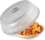 Microwave Splatter Cover,Microwave Cover for Food Fruit Drainer,BPA-Free Dishwasher Safe 10.5 inch (Grey)