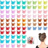 100 Pieces Butterfly Hair Clips Butterfly Clips for Hair 90s Girls Butterfly Clips Mini Hair Clips B