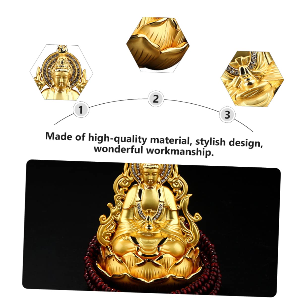 Alipis Diffusore Auto Profumo in Lega Oro Design Elegante e Dimensioni Compatte per Purificare L'aria, Decorazione Raffinata per Interni Auto