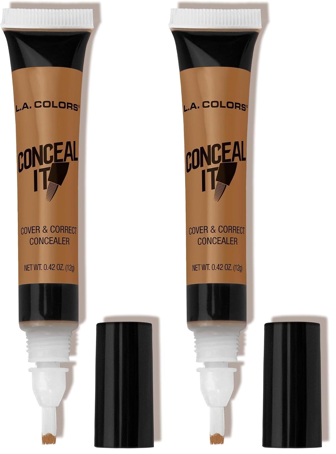 L.A. COLORS Conceal It Concealer, Deep CC568 (Pack of 2)
