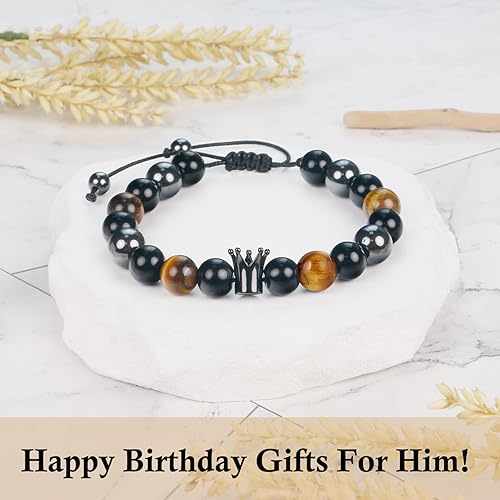Miniatura 66 de Sereney Christmas Gifts for Him Son Boys Bonus Dad Father Men Boyfriend Grandson Friend as Triple Protection ID Bracelets Birthday Gifts for 9 10 11