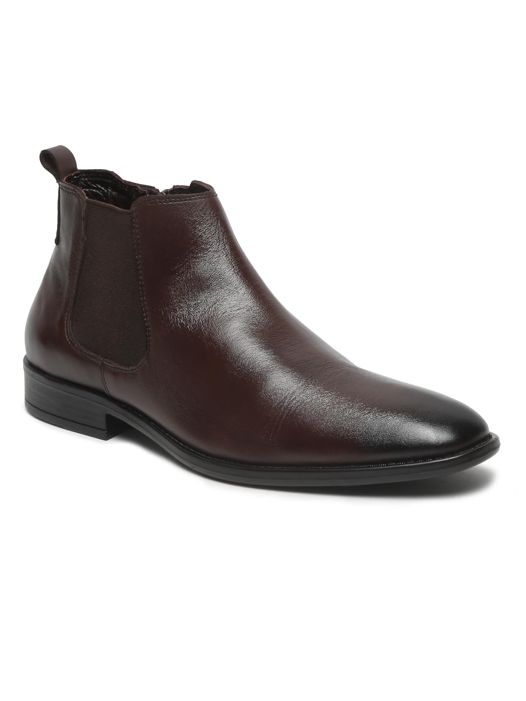 TEAKWOOD LEATHERS Mens Leather Chelsea Boots Mid Top Ankle High Heel, Slip-On Shoes for Men with Side Zipper (T.Moro, 43) (B0CWH6RSPB) Amazon Price History, Amazon Price Tracker