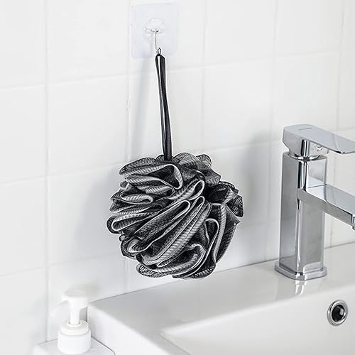 Miniatura 3 de Fu Store Paquete de 4 esponjas de baño de 1.76 oz (50 g), esponja de malla para baño para hombres y mujeres, 4 unidades de esponja de limpieza (1.76