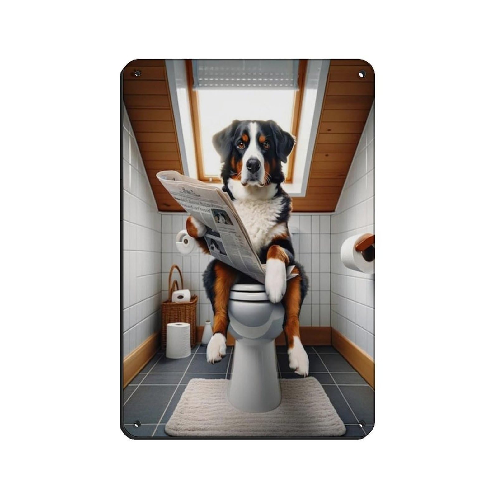 Lxwnze 20L X 30W Cm Appenzeller Sennenhund Retro Poster Metal Tin Sign Chic Art Retro Iron Painting Bar People Cave Cafe Family Garage Poster Wall Decoration 8X12inch(20X30cm)