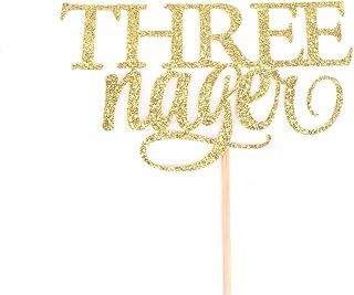 Atelier Elegance Threenager Cake Topper, 3 Cake Topper, 3rd Birthday Cake Topper, Kids Birthday