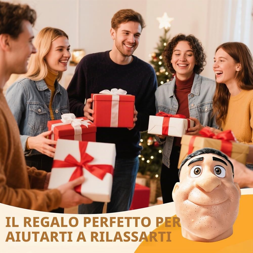 Pimple Popping Toy, HOVCEH Antistress Schiaccia Brufoli Gioco, Faccia Finta con Bbrufoli da Schiacciare, Giocattoli Sensoriali da Spremere per Ufficio, Classe o Casa
