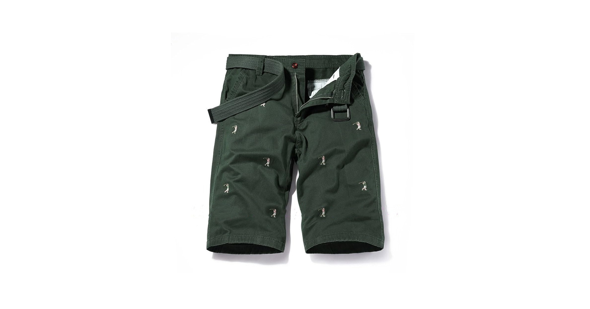 Amazon.co.jp: ハーフパンツ メンズ 総柄刺繍 ショートパンツ