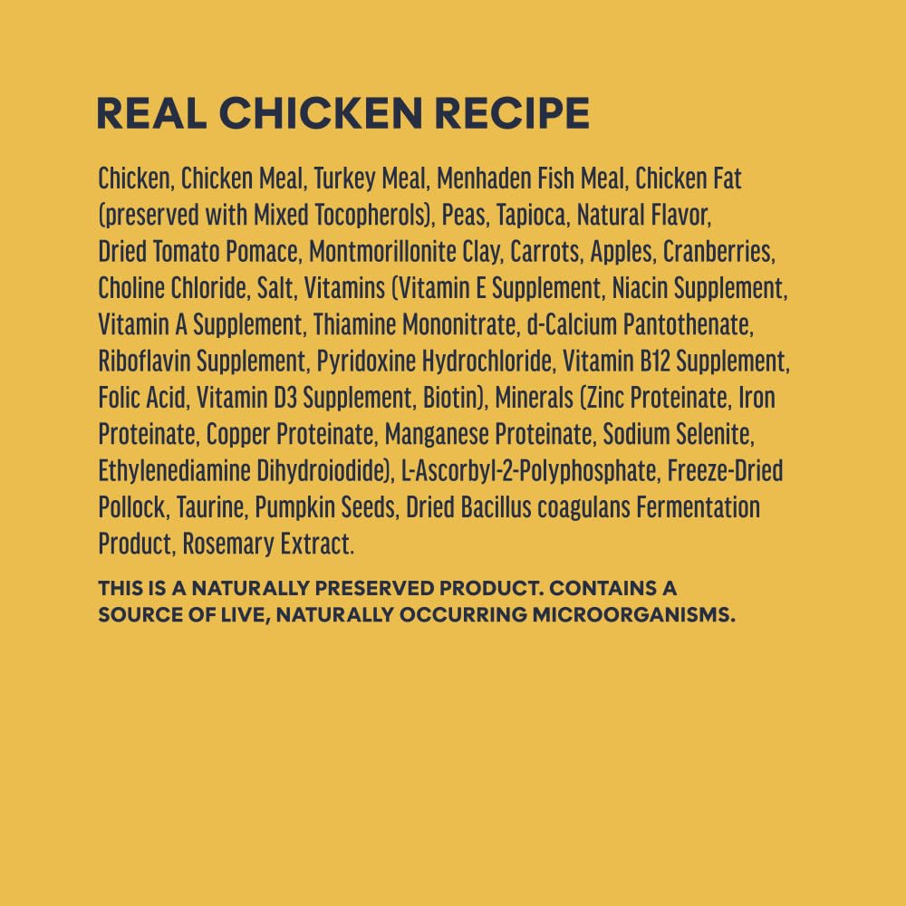 Instinct Receta Original sin Grano Natural seco Cat Alimentos por la Naturaleza de la Variedad | Croquetas crudas con pollo sin jaula para músculos fuertes, salud digestiva y piel y pelaje saludables, sin cereales