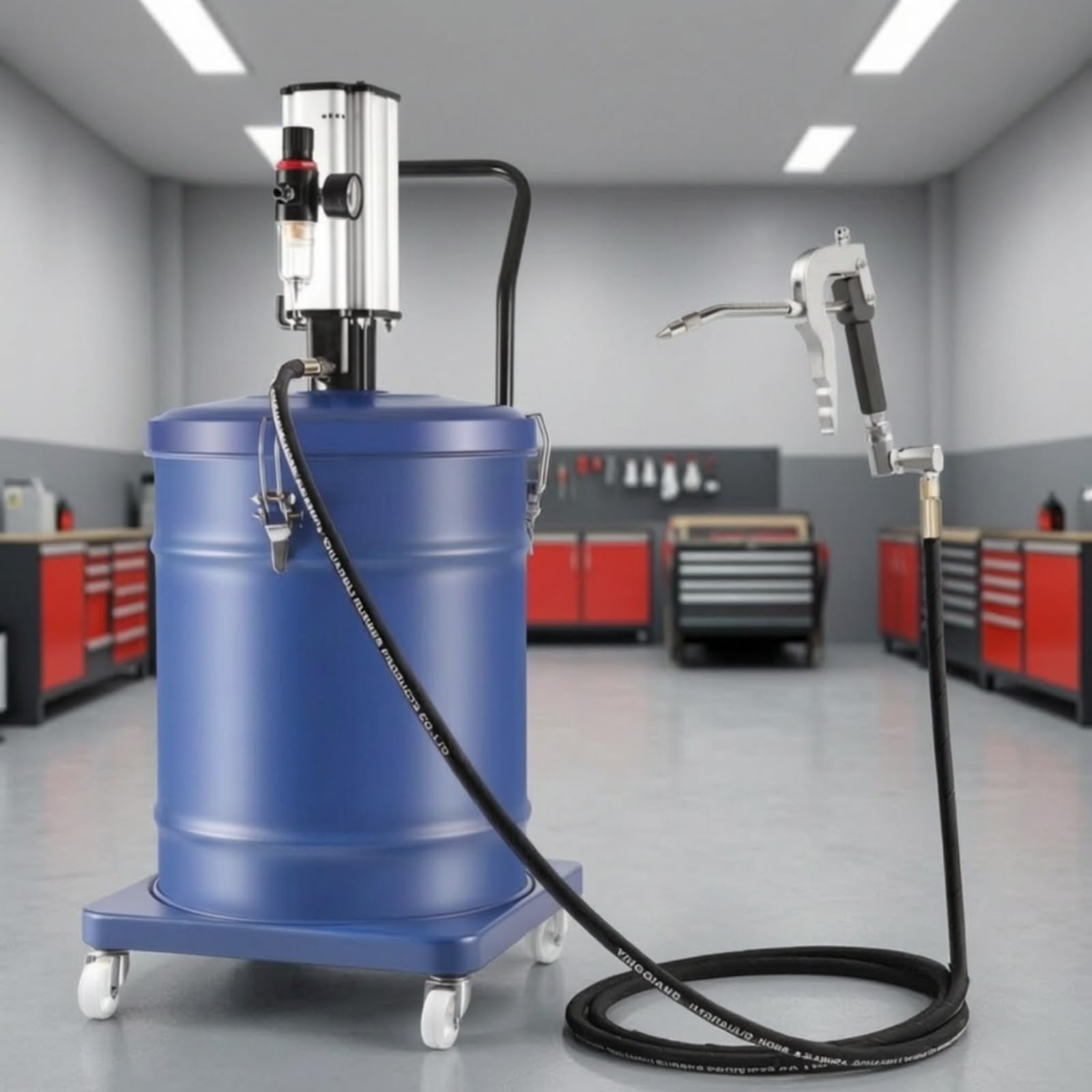 hydraulikschlauch mit metallanschlüssen hochdruck fettspritzen-schlauch flexibel schmifettschlauch für mechanik, heimwk, maschinenwartung, 8 Meter