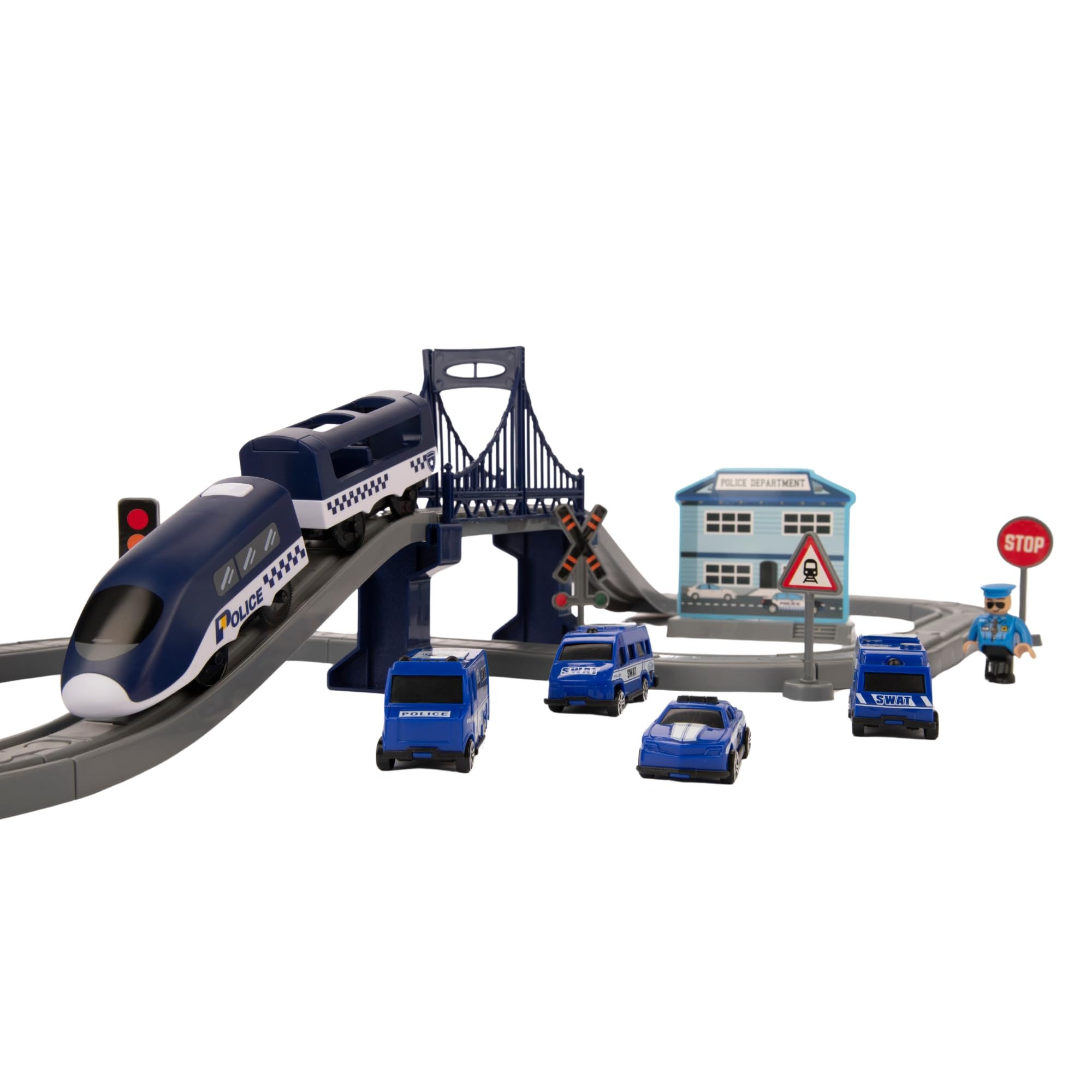 Emergency Rescue Train Playset, Red, H15cm x W39cm x D83.5cm - Image 2