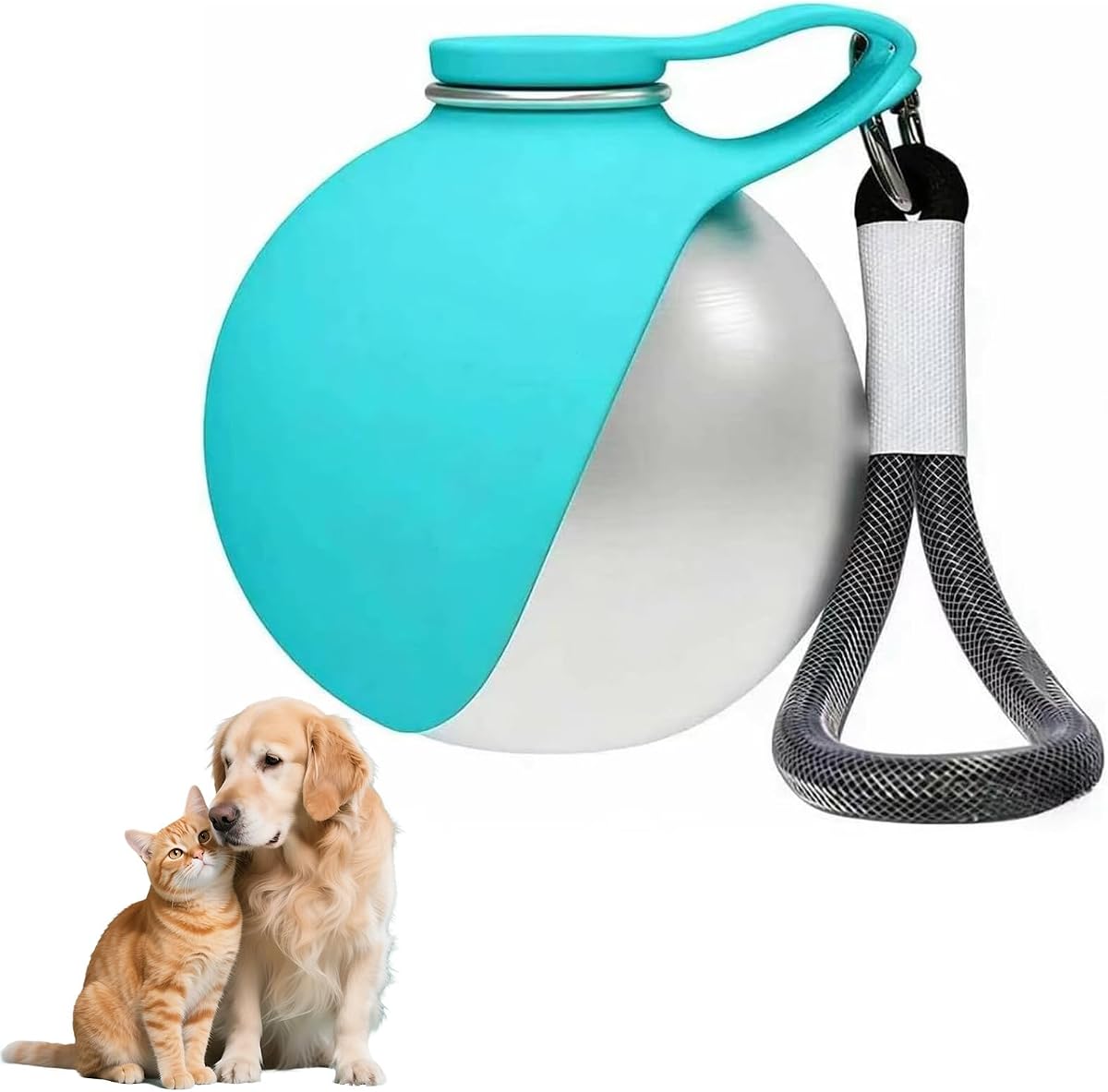 2 in 1 Portable Dog Water Bottle with Bowl for Daily Walks Hiking Travel