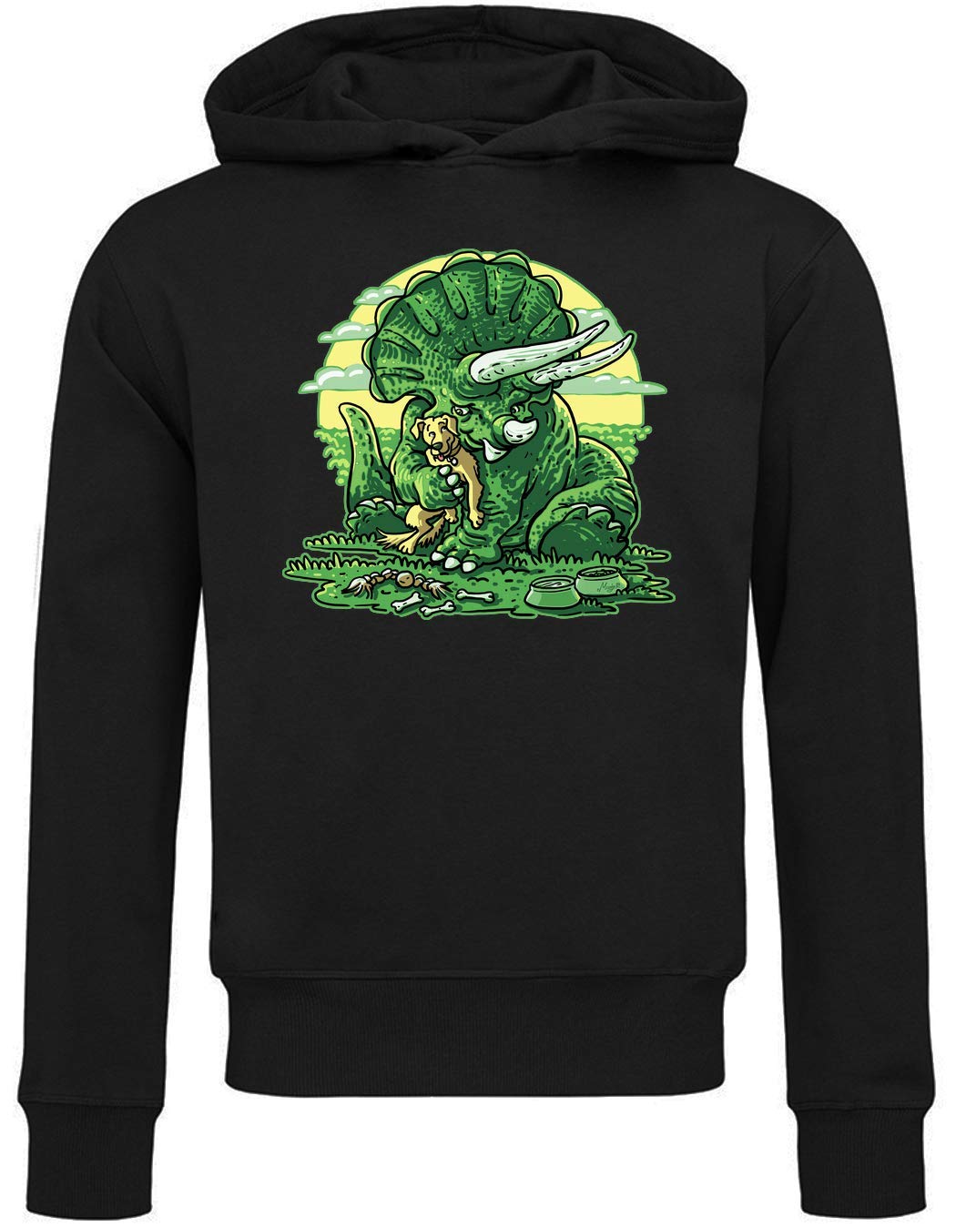 Generic Triceratops Dinosaur Hugging Pet Dog Felpa con Cappuccio Unisex di Alta qualità