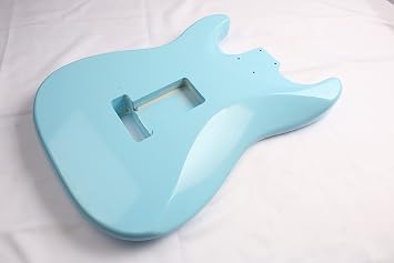 2PC African Mahogany Strat SSH Vintage Electric Guitar Body Seafoam Green