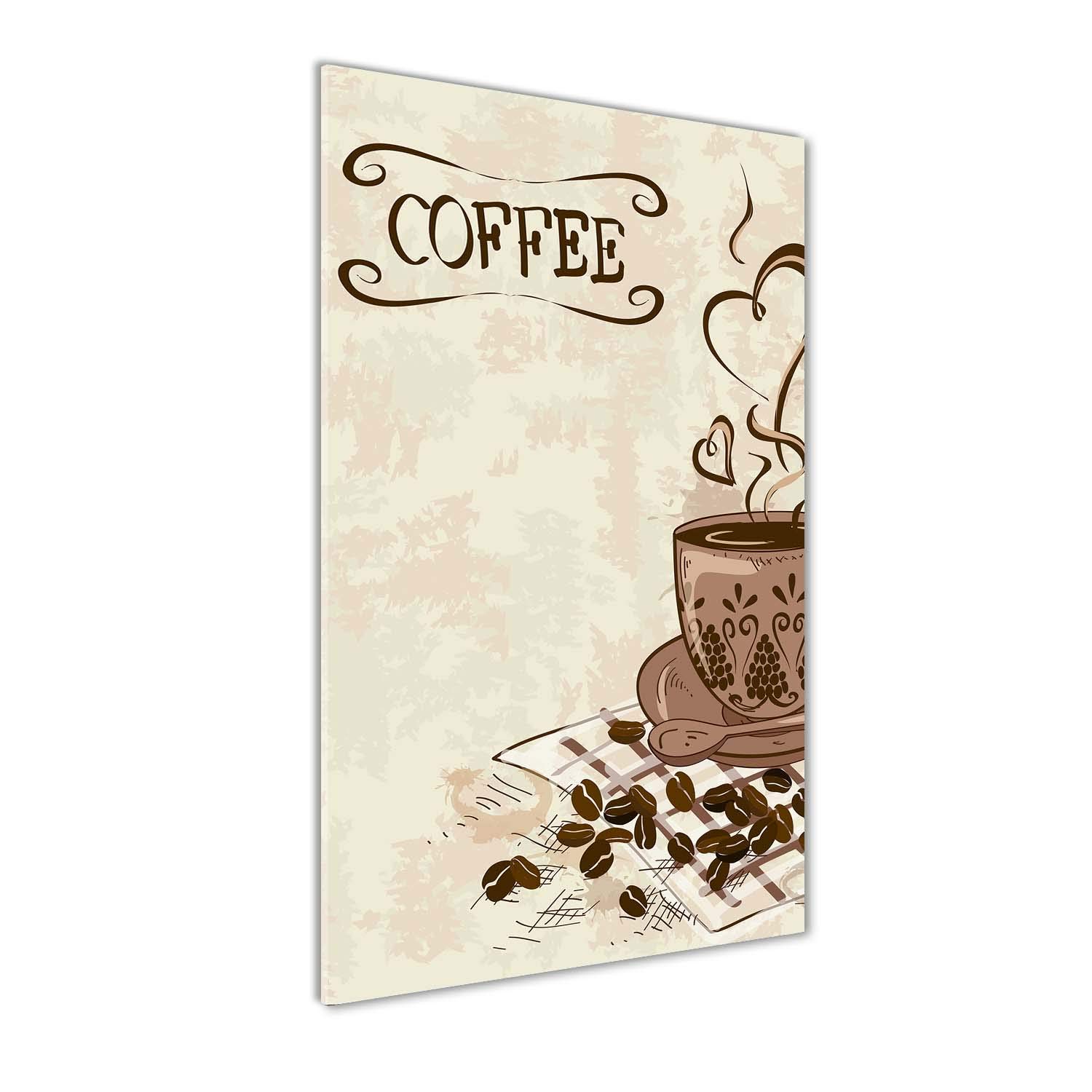 Image sur Verre Acrylique 60x120 - Créez une Ambiance Café Cosy dans Votre Cuisine