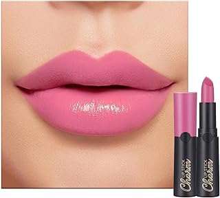 Rose Pink Lip Stick, Natural Matte Nude Pink Lipstick for Women, Silky S...