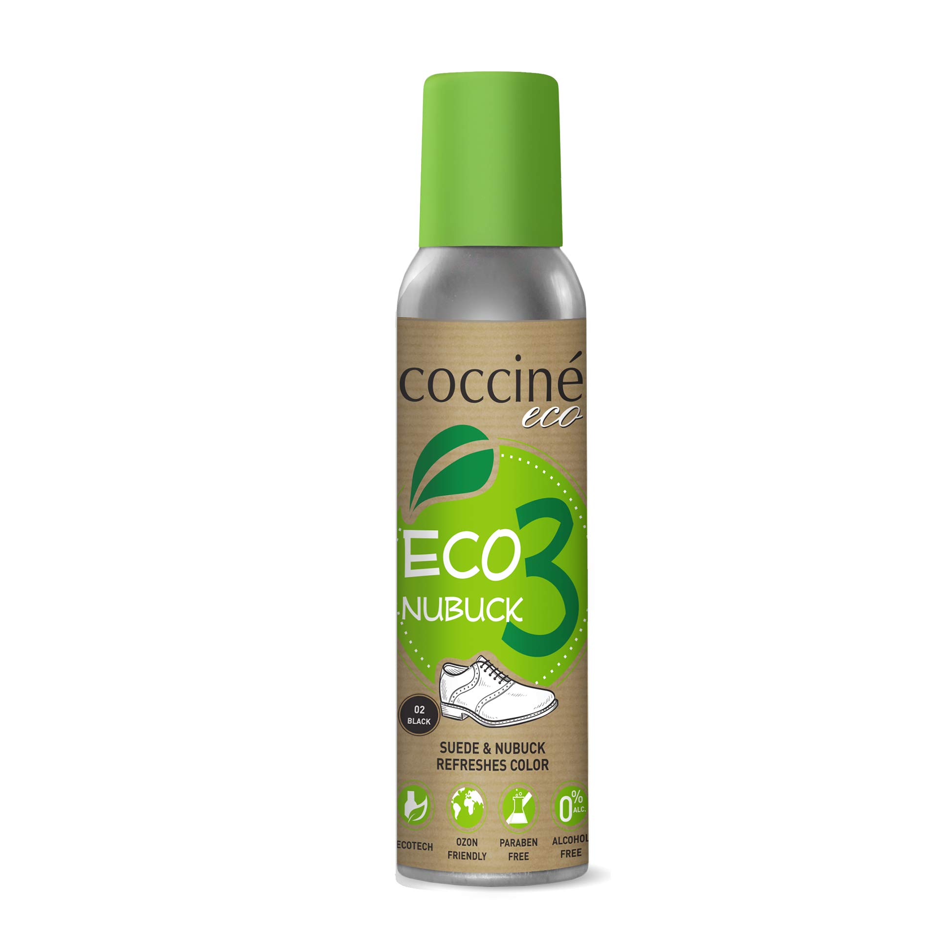 Cocciné - Wildleder Pflege Set | Nubuklederpflege | Nubuk Lederpflege | Schuhe Färben | Imprägnierspray Reiniger | (Neutral & Schwarz) | 3x200ml