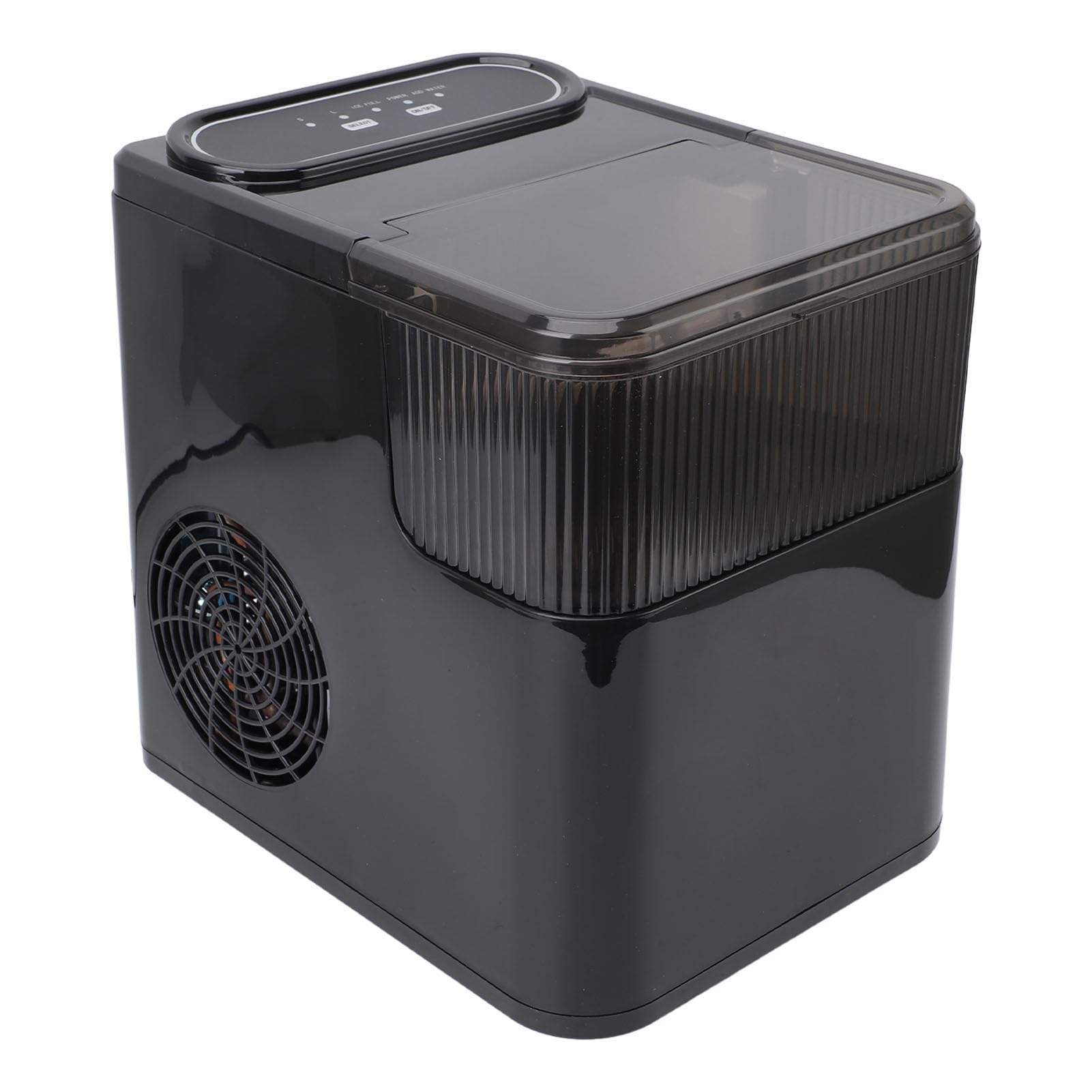 Autoinscrutación de Fabricantes de Hielo Compacto, Máquina de Fabricación de Hielo Automática para la Oficina de Restaurantes de Bar de Casas, Cubitos de Hielo Rápido, 26 Lb/24