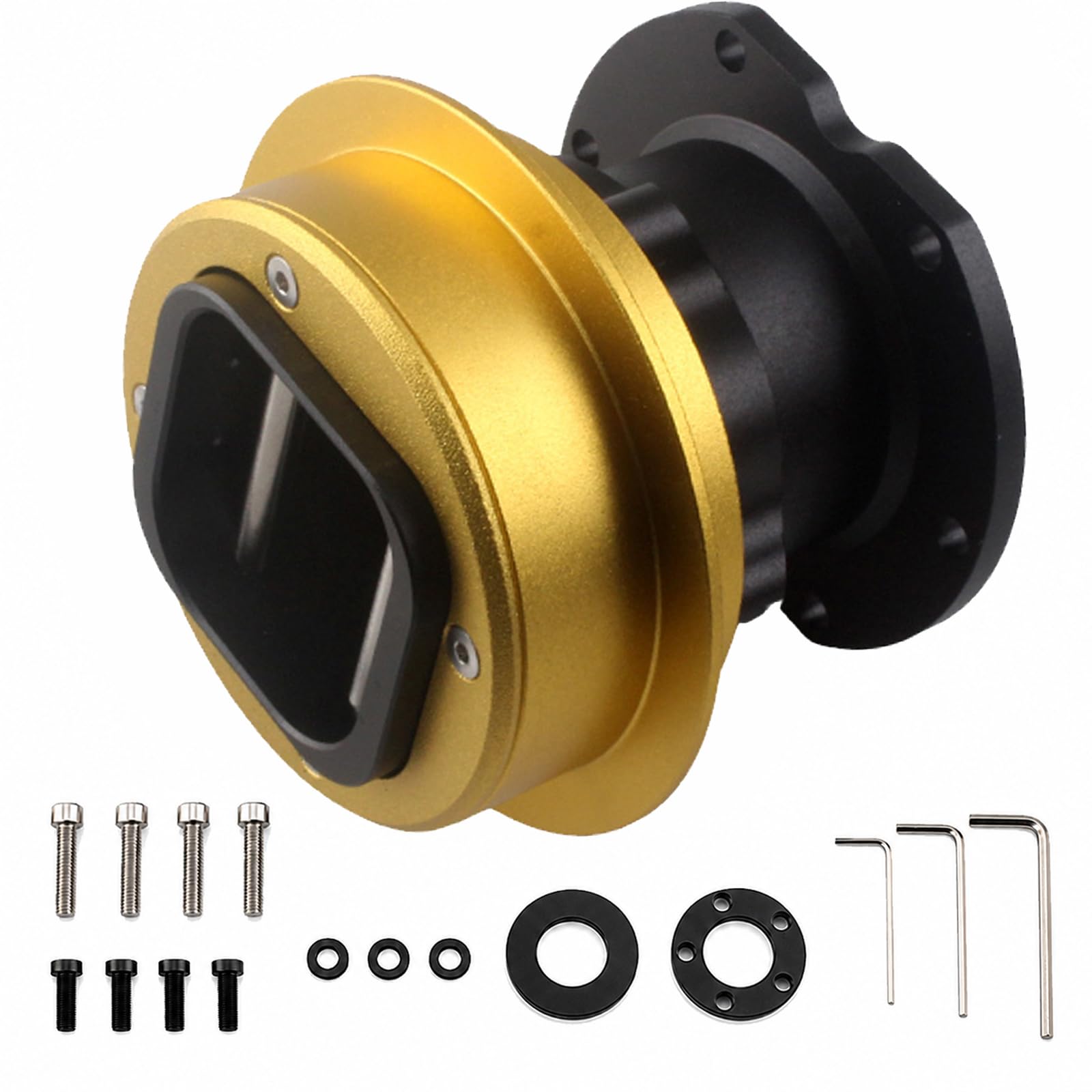 QR2 Pro Quick Release Wheel Side Adapter, Gold Sim Racing Accessory