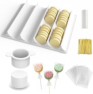 Round Cake Pop Mold Kit with High-Capacity Tray & Sticks, 3D Printed Cake Pop Maker, Circle Cake Pop Cutter and Pusher Supplies, Baking Molds Set for Parties, Wedding, Home Desserts(Cutter & Tray Set)