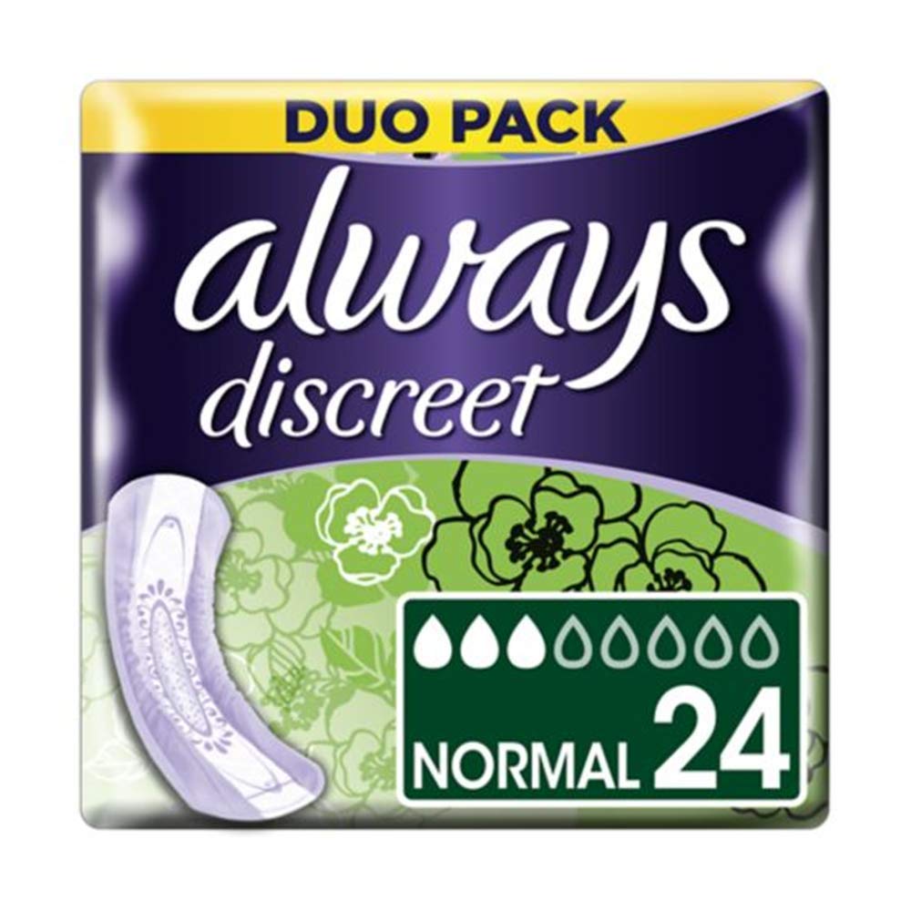Always Discreet for Sensitive Bladder Normal Pads Value Pack, 24-Count
