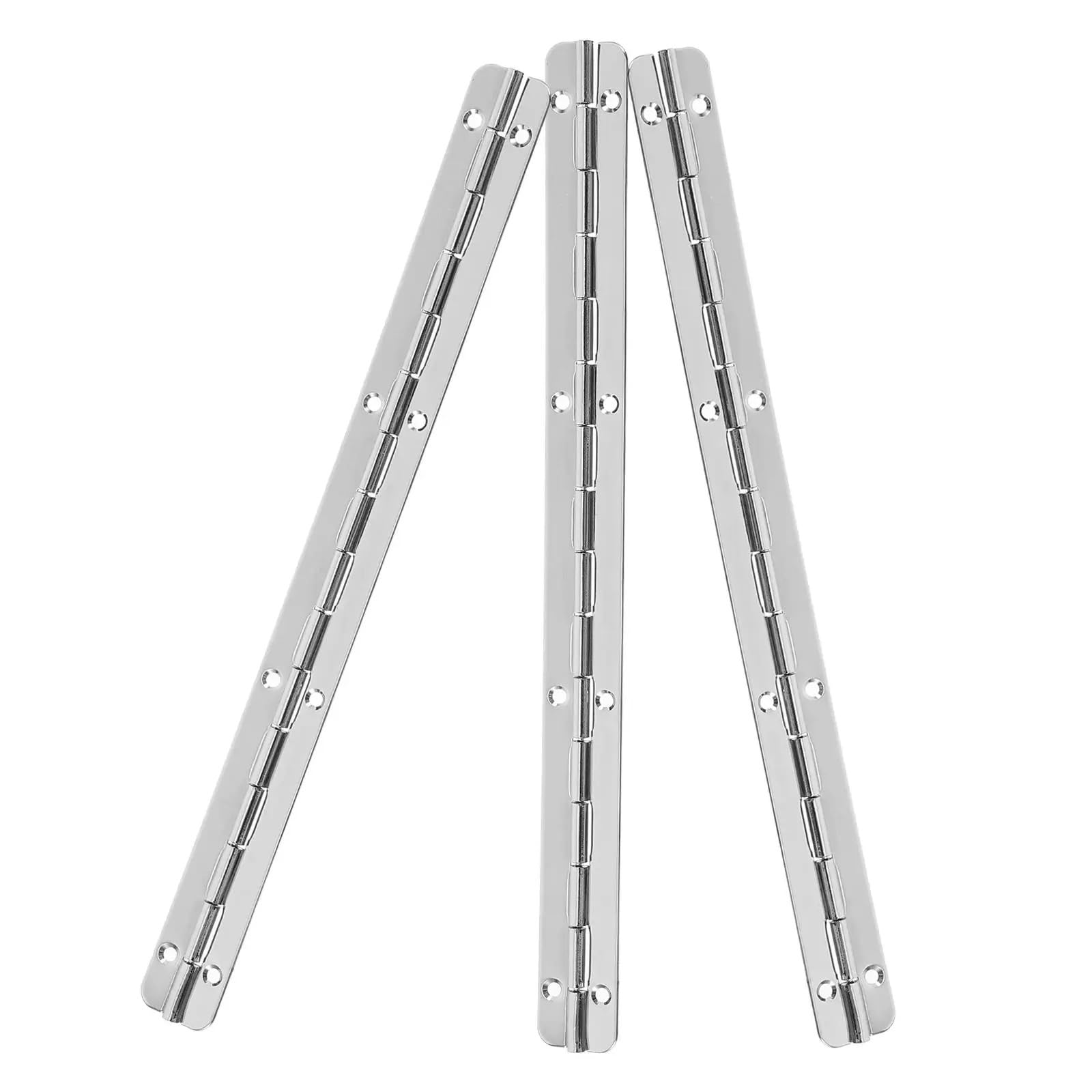 Charnières de piano longues pour portes d'armoires et hangar 6 pces