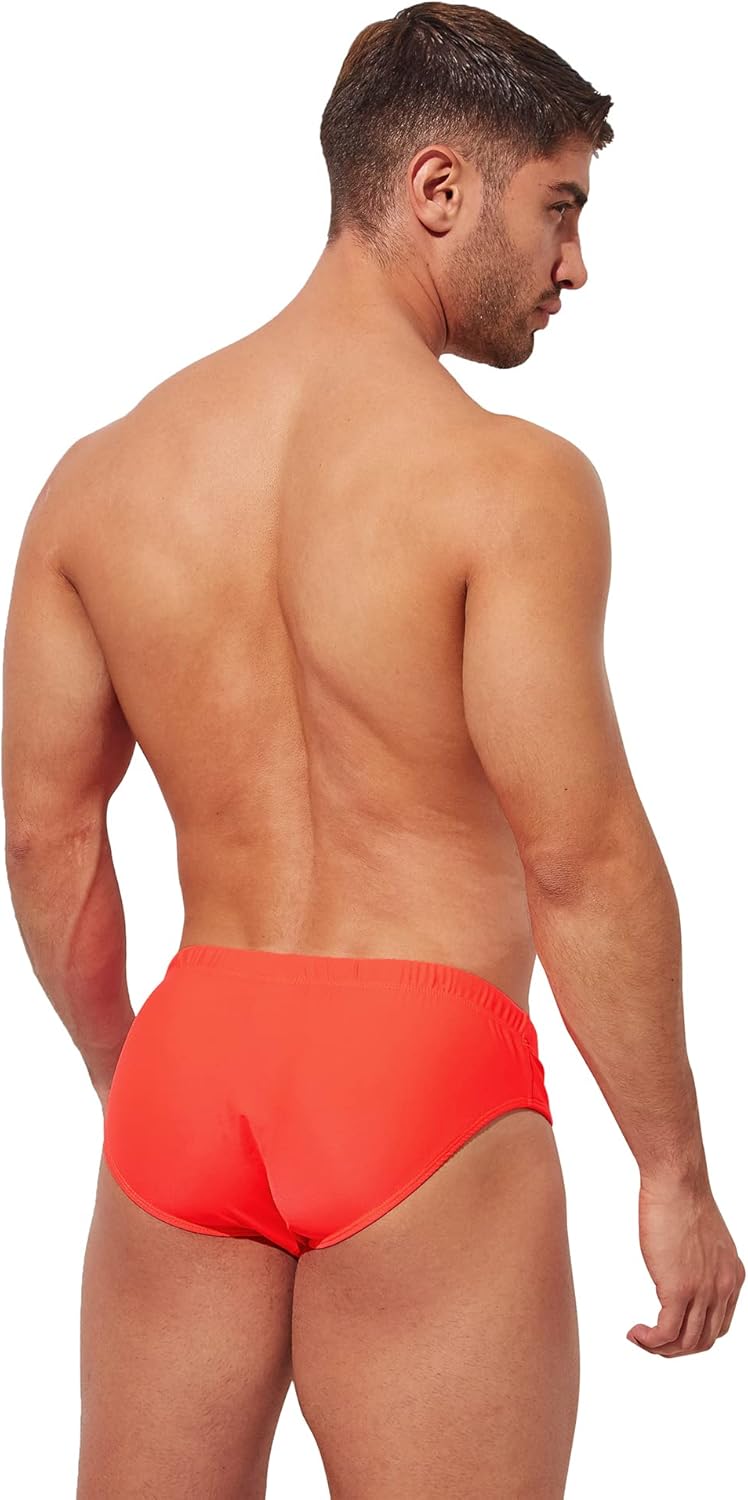 F plus R Men's Low Rise Swimwear Briefs Bikini Swimsuit Adjustable Drawstring Removable Pad - Image 4