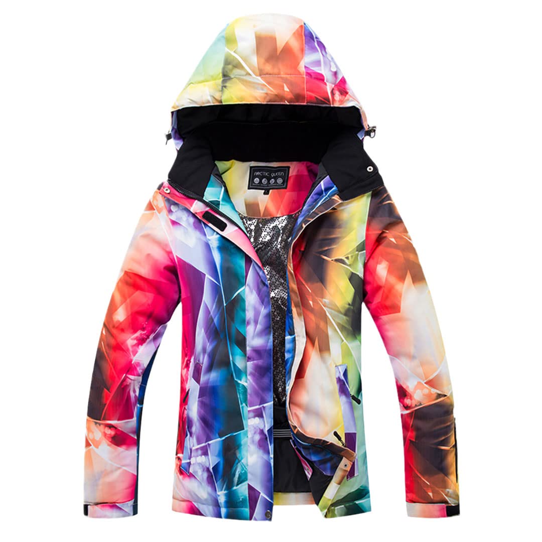 Disimlarl Ropa de esquí para mujer, traje de invierno y deportes al aire libre, chaqueta de nieve + tirantes, Picture Jacket1, L