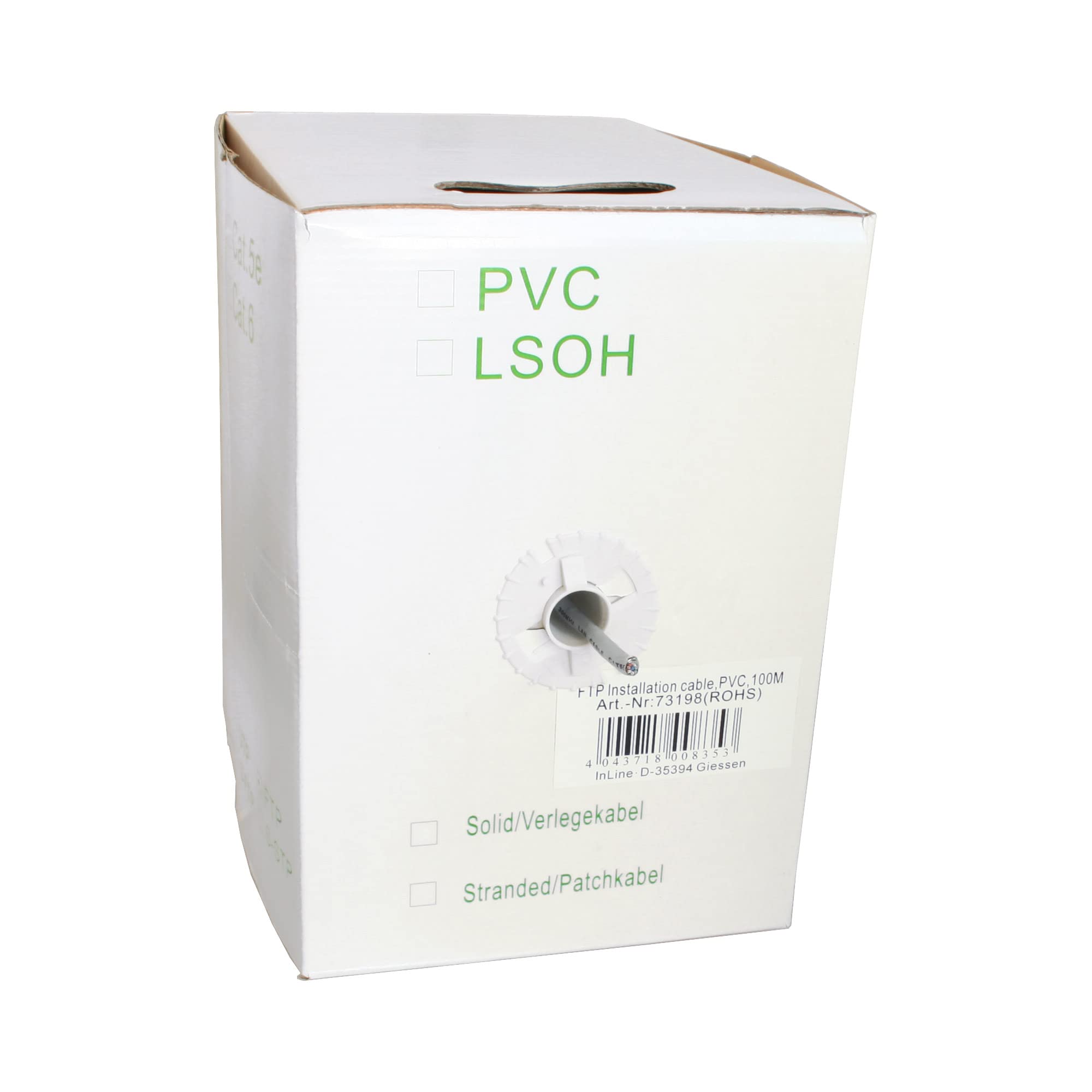 Cavo Di Rete InLine Cat5e 0,3m Grigio - Cavo Crossover SF/UTP RJ45 Maschio-Maschio 30cm - 2