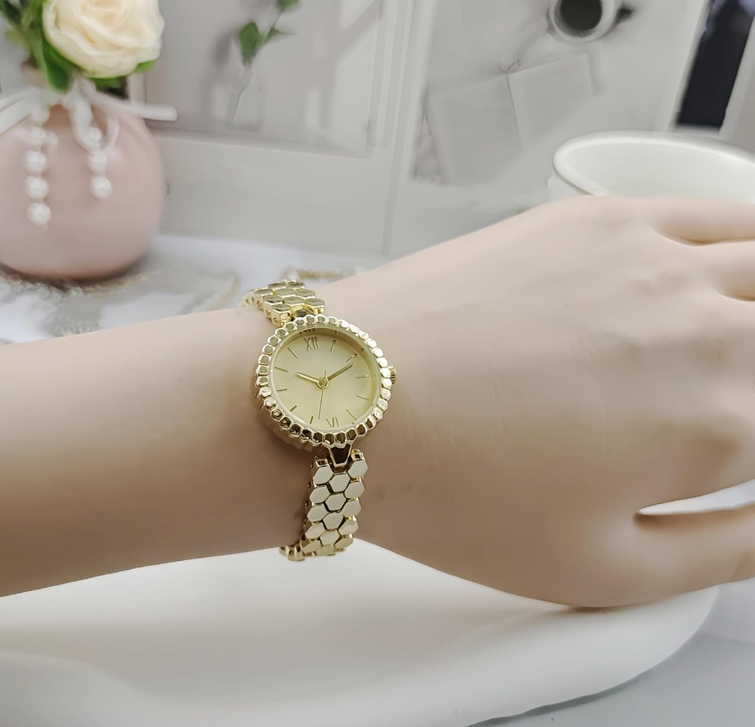 Watches for Women Waterproof Analog Stainless Steel Band Watch Fashion Dress Women's Quartz Watch - Image 3
