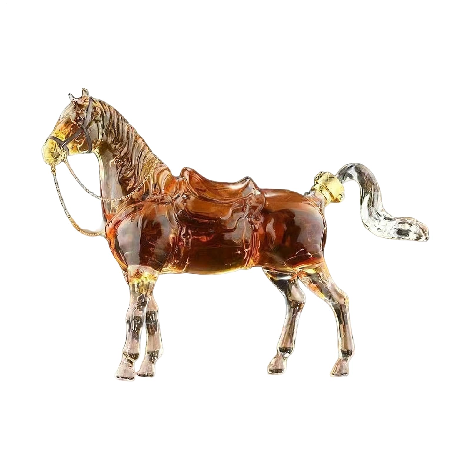 Bottiglia di vino - Vaso di creativo a forma di cavallo, contenitore trasparente per bevande, elegante caraffa per succo, decorazione da bar, vetrina per sala da pranzo | Elemento espositore per