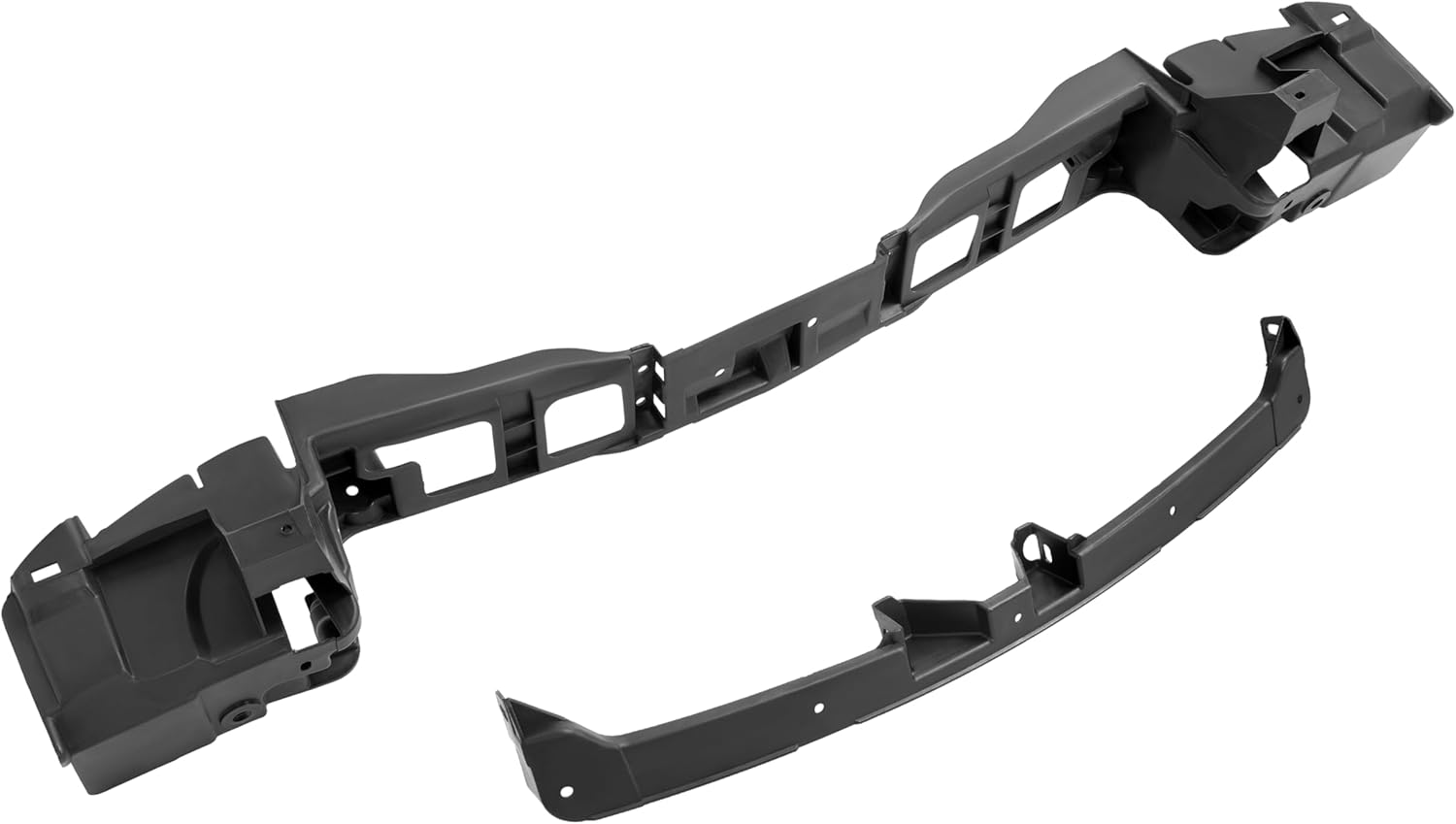 ALMULOO Header Panel Compatible with 2000-2005 Buick LeSabre Black PP Plastic Headlight Mounting Replacement For GM1221123 19150632