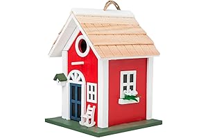 Add A Burst of Color and Life to Your Garden: MEWANG Hanging Decorative Bird House