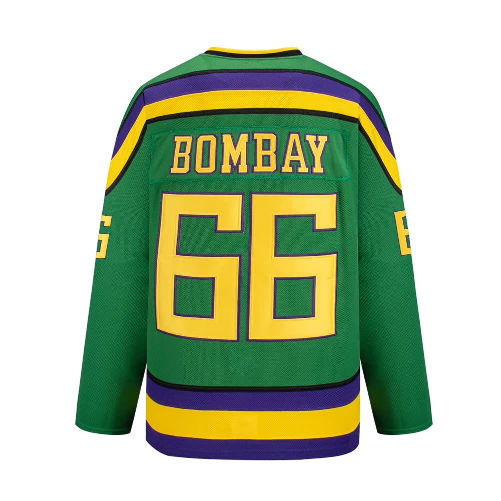 Mighty Ducks Movie Hockey Jersey 90S Hip Hop Adults Clothing for Party, Stitched Letters and Numbers