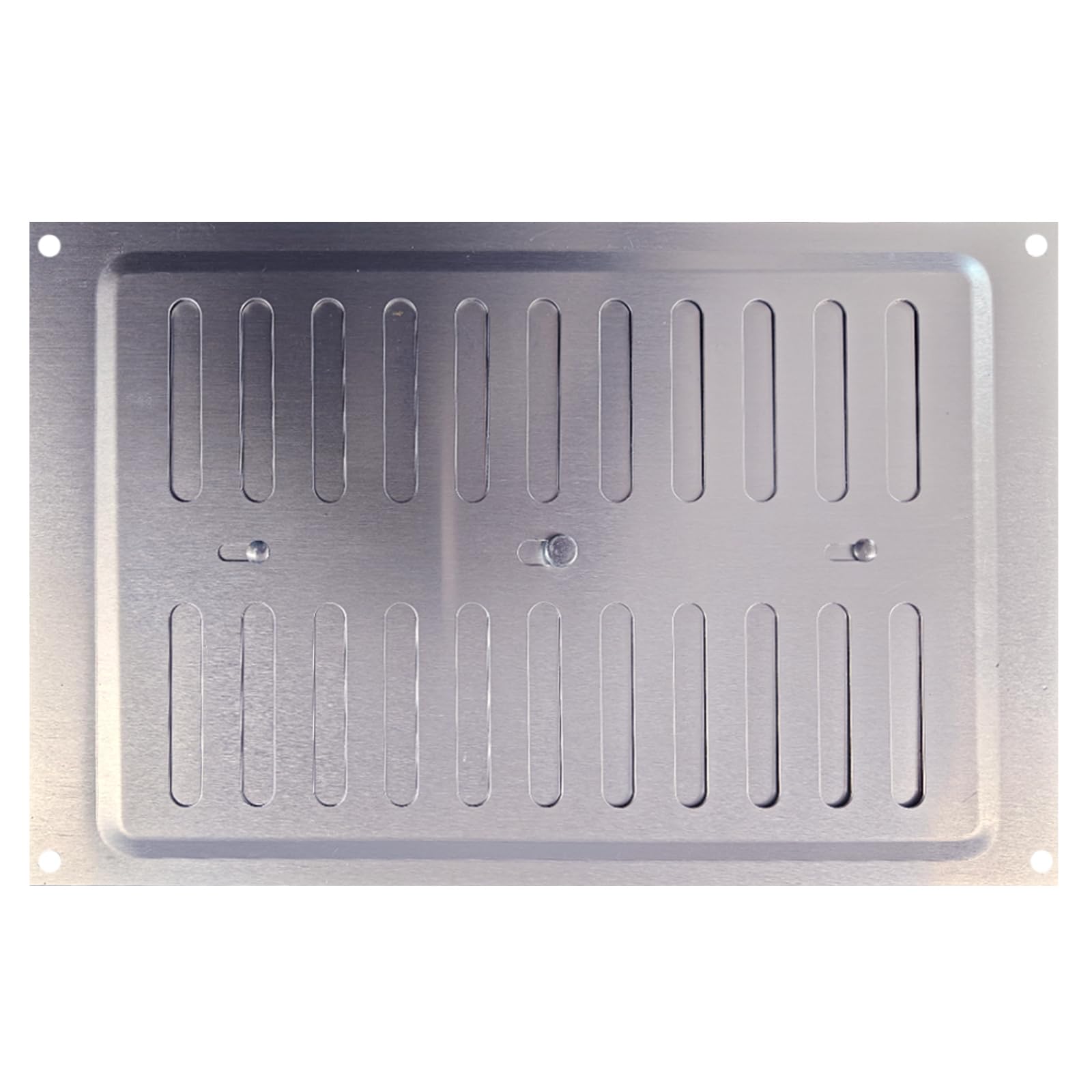 Draak Chrome Aluminium Louvre Air Vent Air Grill Used For Ventilation Satin Anodised Flush Grille Cover (9X6 (225Mm X 150Mm) Adjustable)